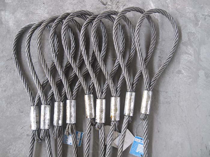 铝合金压制钢丝绳吊具